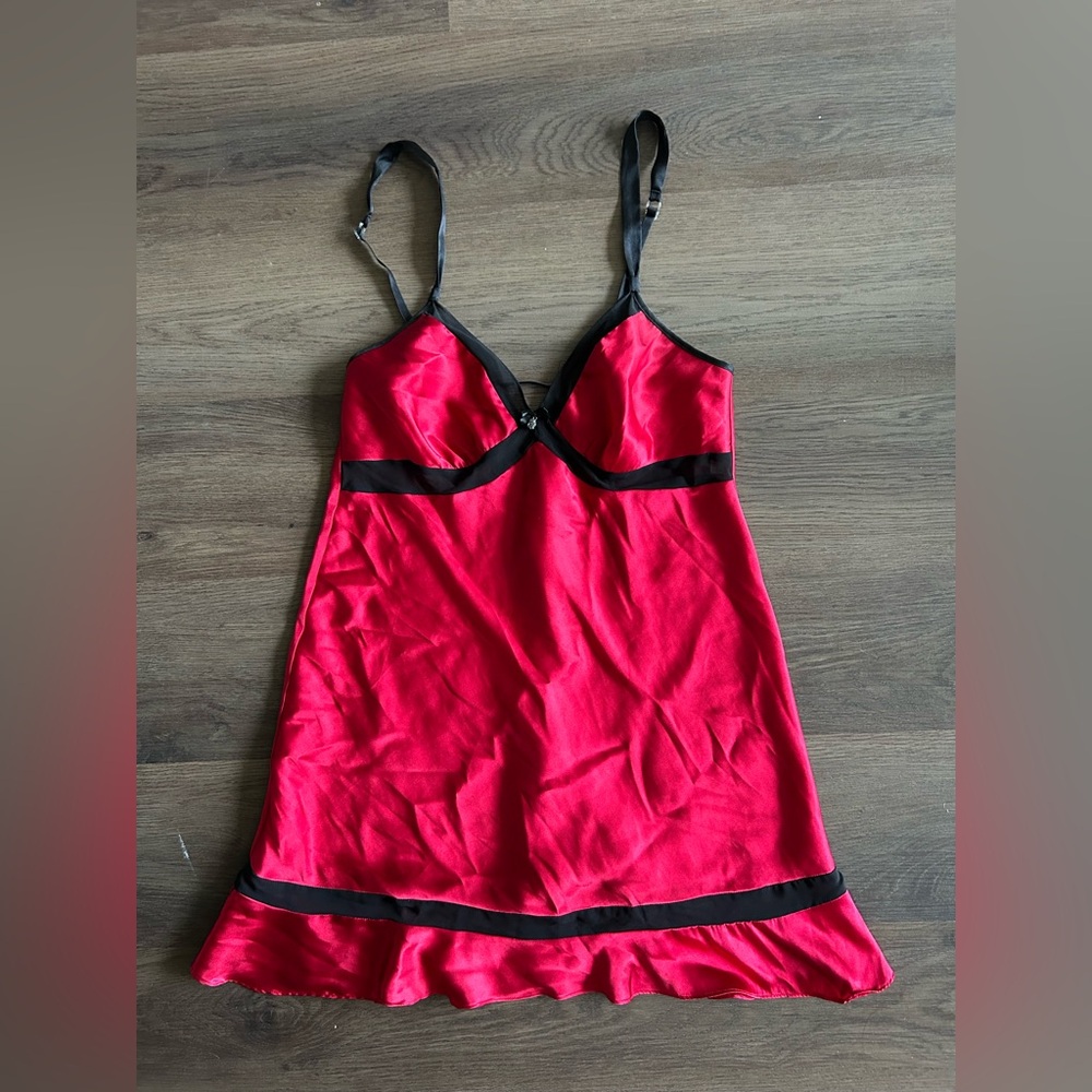 Linea Donatella Vibrant Red Satin Garment
